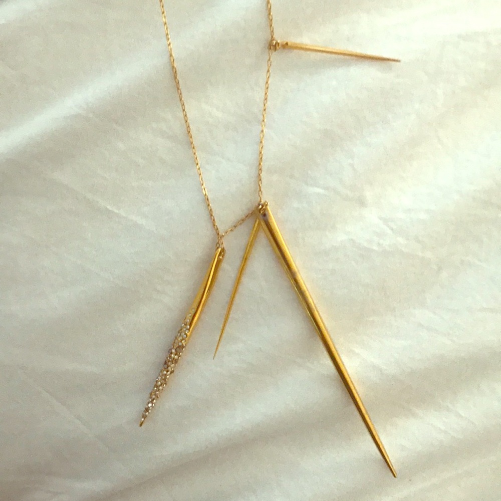 Alexis Bittar Long Gold Necklace